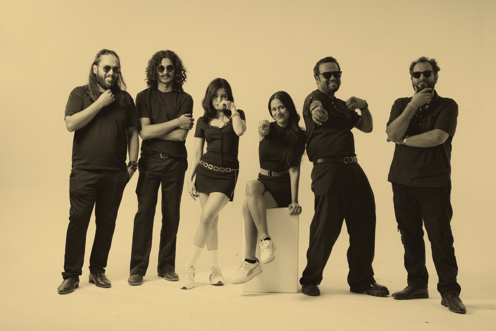 Delhi Indie Project, full band studio portrait
